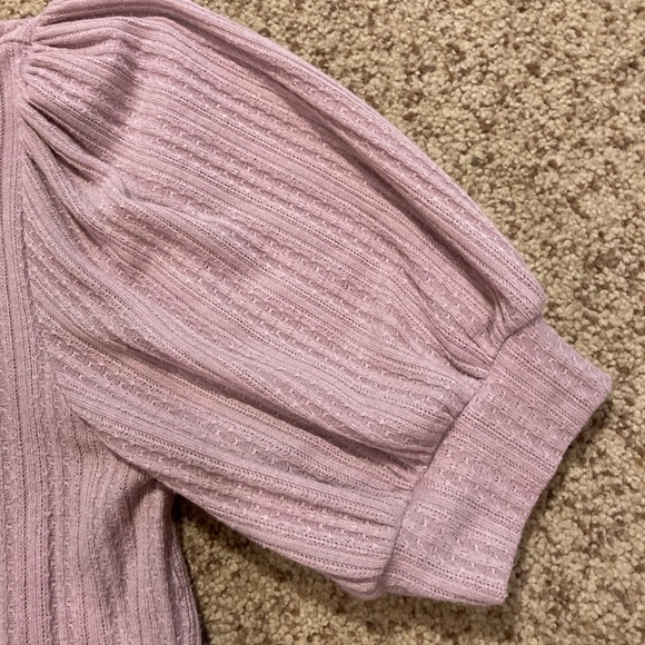 Maurices Dusty Mauve puff sleeve blouse - Picture 2 of 4